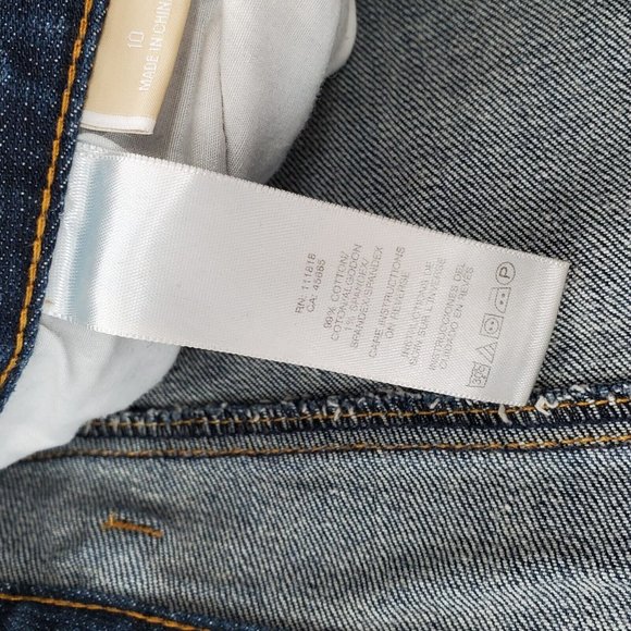 Michael Kors Womens Blue Jeans Size‎ 10 Boot Cut Straight - Picture 5 of 8